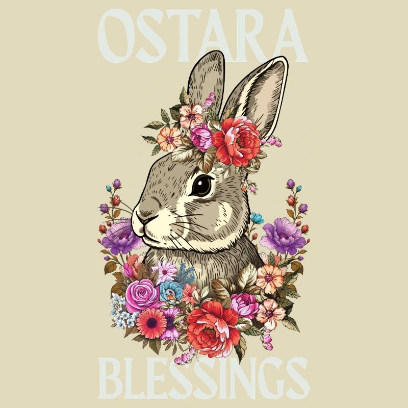 Ostara Blessings Happy Easter Rabbit