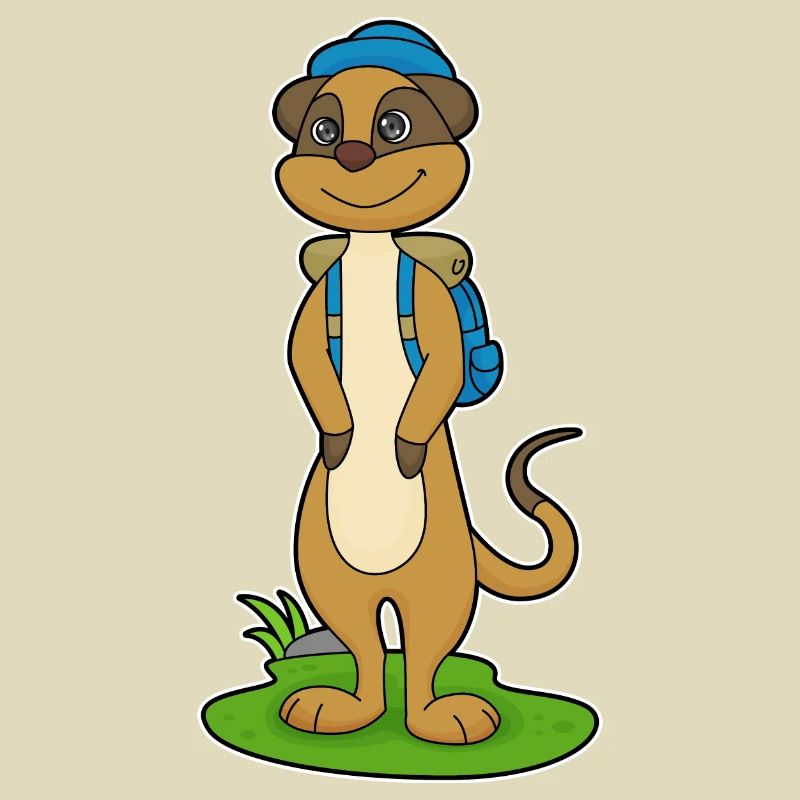 Erdmännchen Abenteuer Rucksack