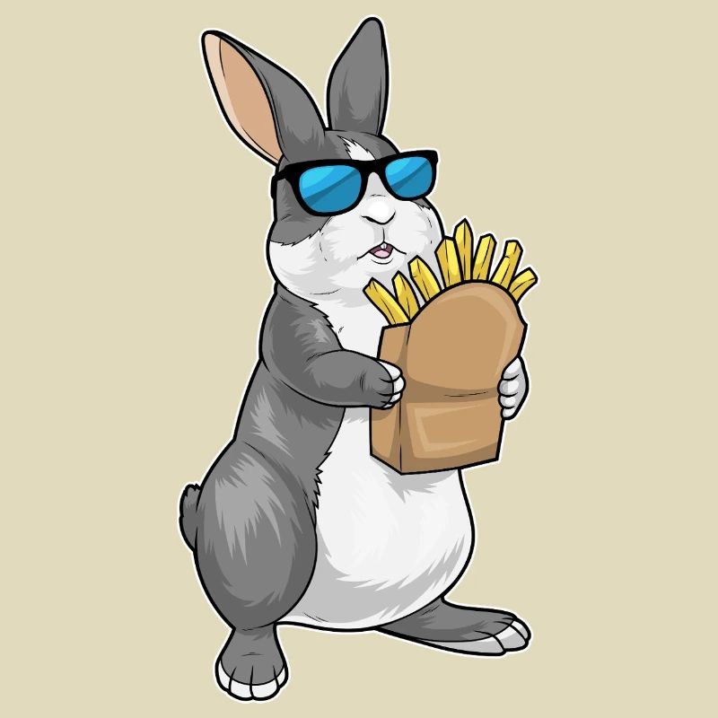 Frites lapin