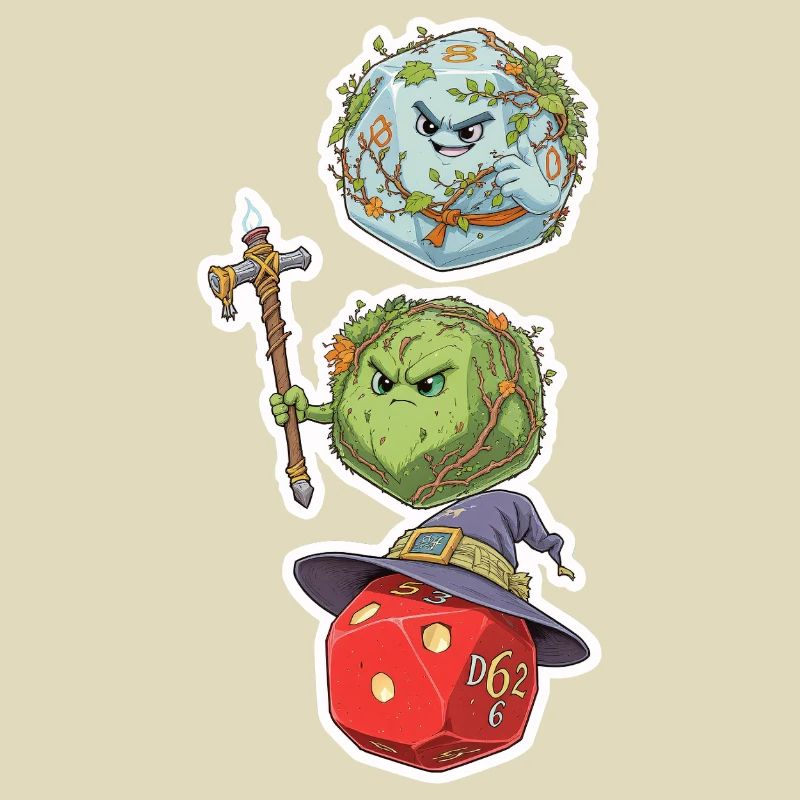 Cube Mage, Wizard & Druid – Fantasy Dice