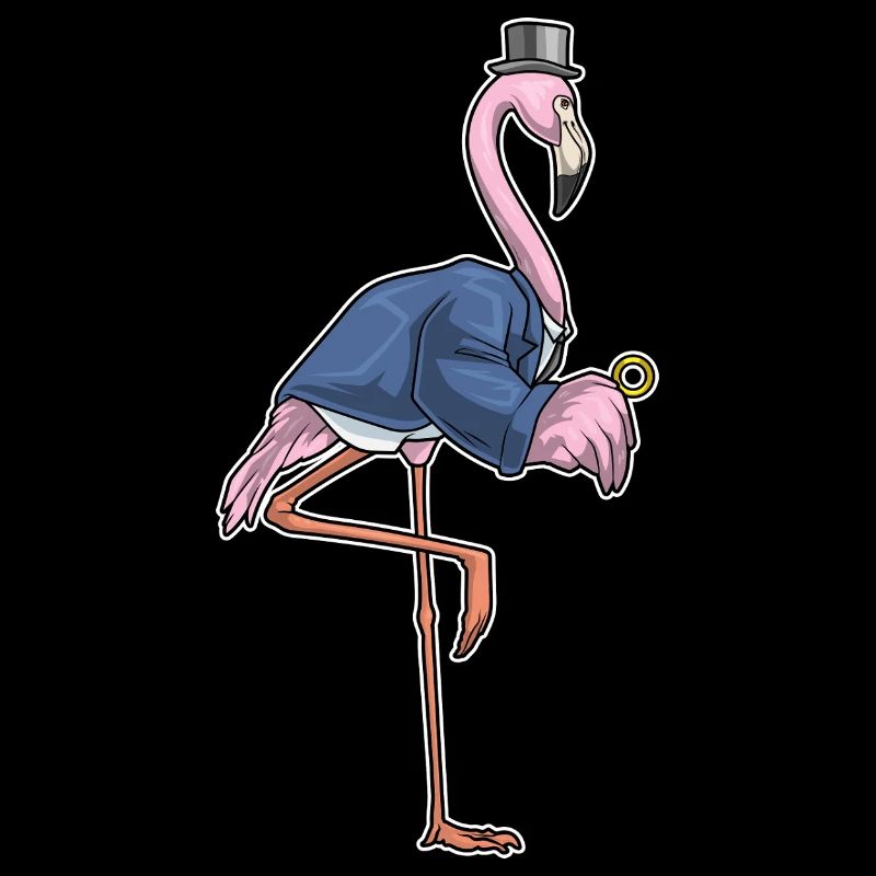 Flamingo Bräutigam Ehering Hochzeit