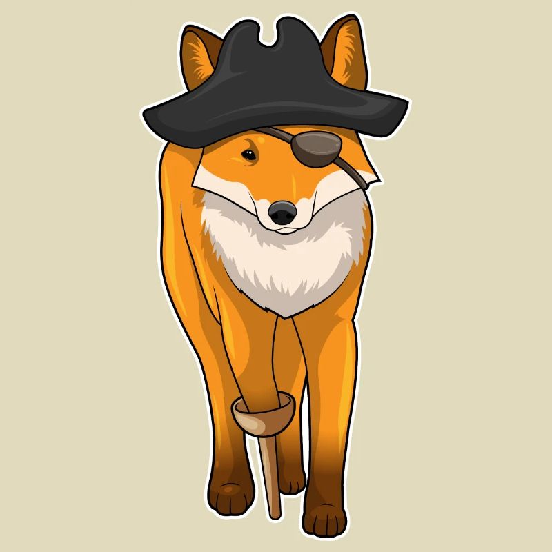 Fox Pirate Eye Patch