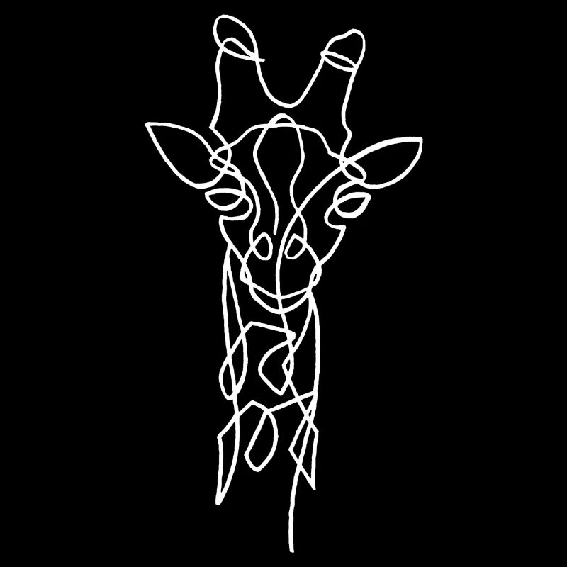 Esquisse de la girafe blanche