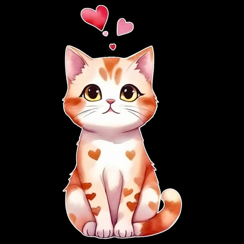 Coeur Chaton Chats Bébé