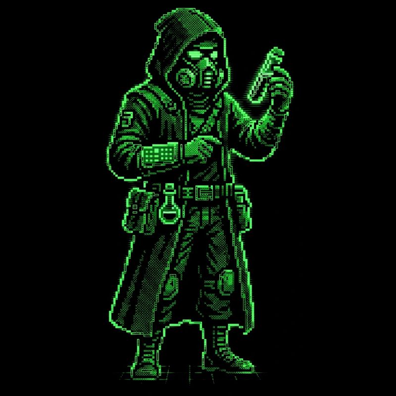Punk Apothécary Pixel Art Hacker rétro