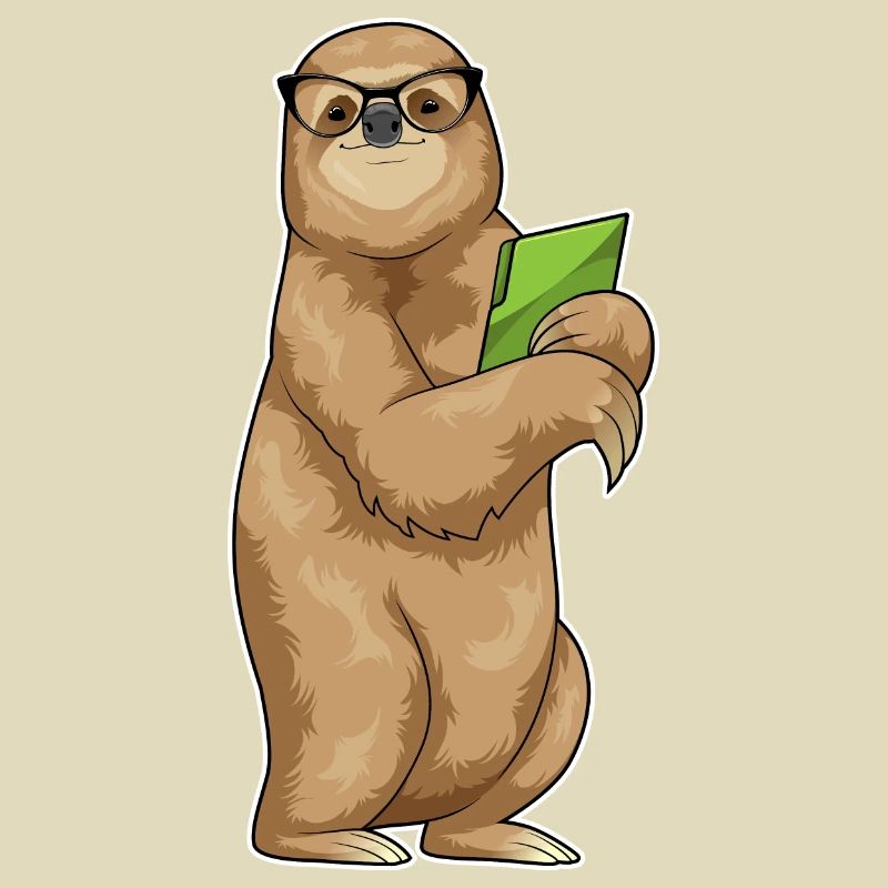 Sloth Secretary Folder Office