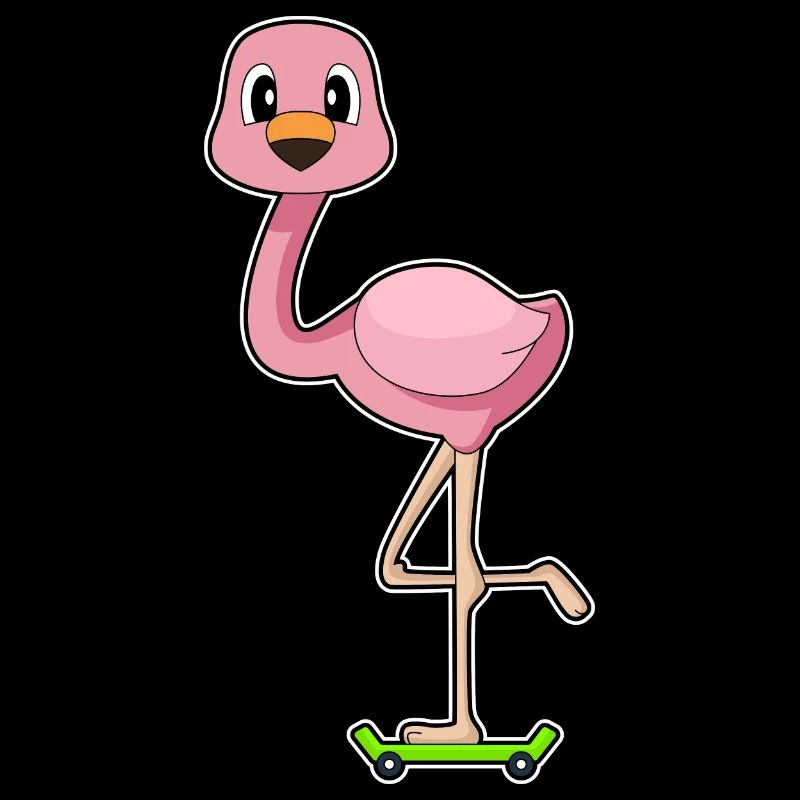 Flamingo Skater Skateboard