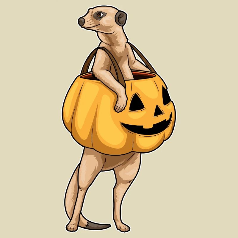 Halloween de suricates Jack O’O’Lantern