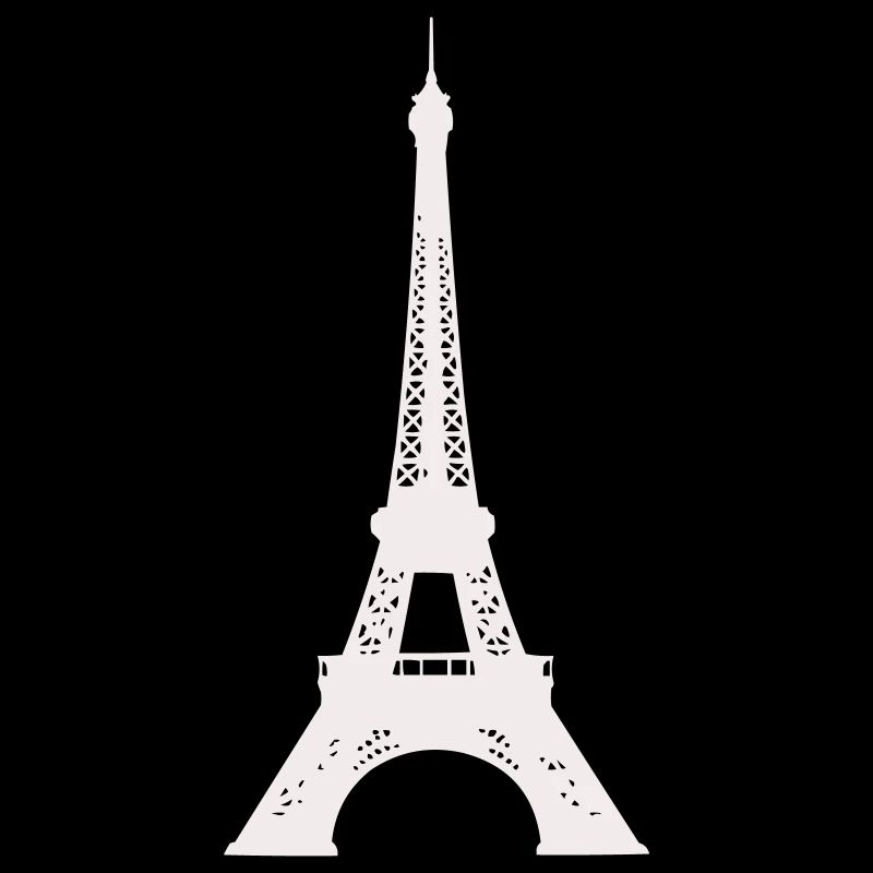 Silhouette de la Tour Eiffel Imprimé