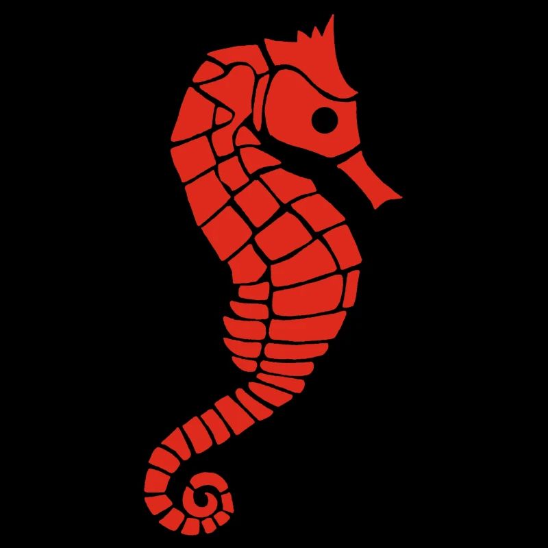 Hippocampe rouge