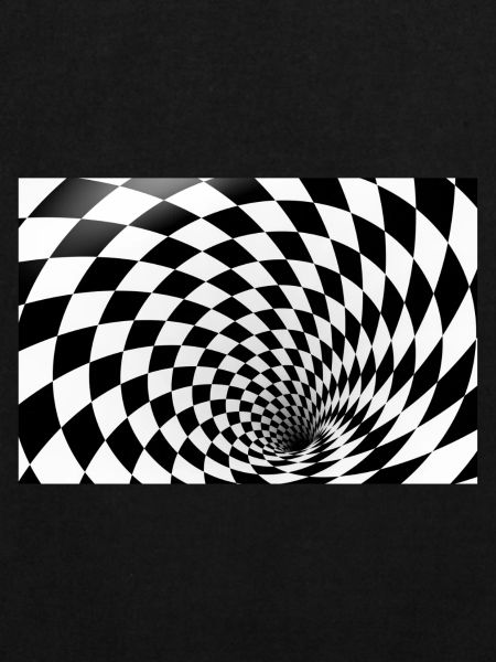 Hypnotic Checkerboard Spiral
