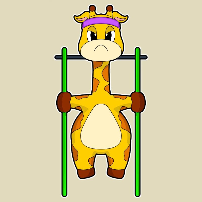 Giraffe Bodybuilder Pull-ups Bodybuilding