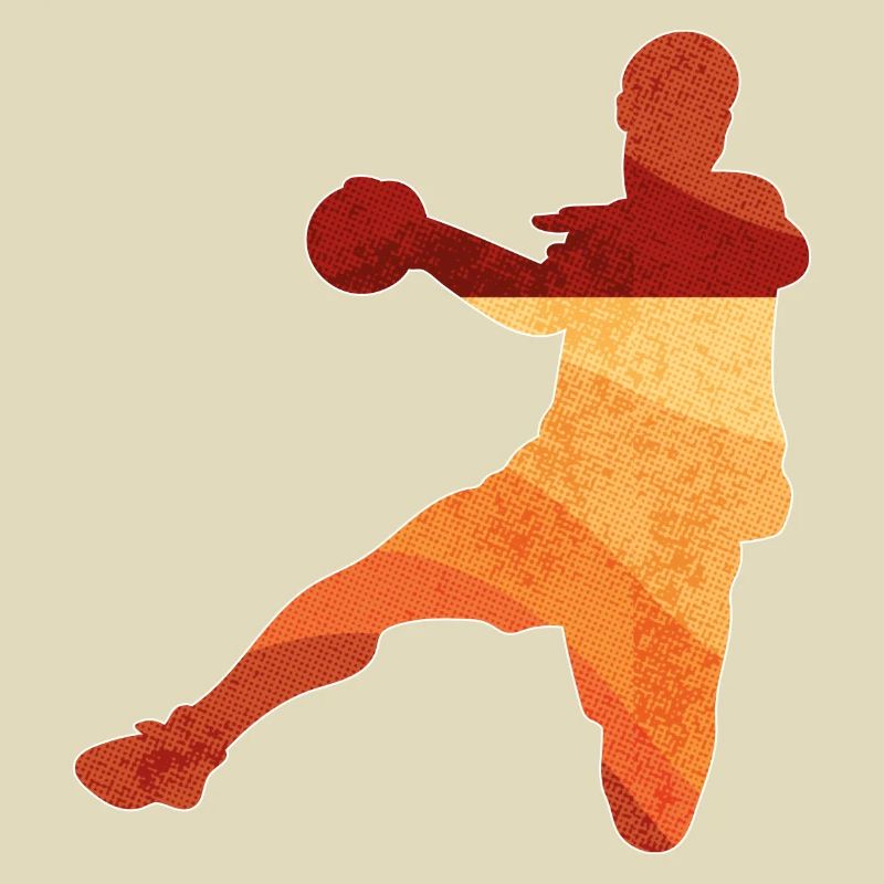 Basketball dunk in retrogradient