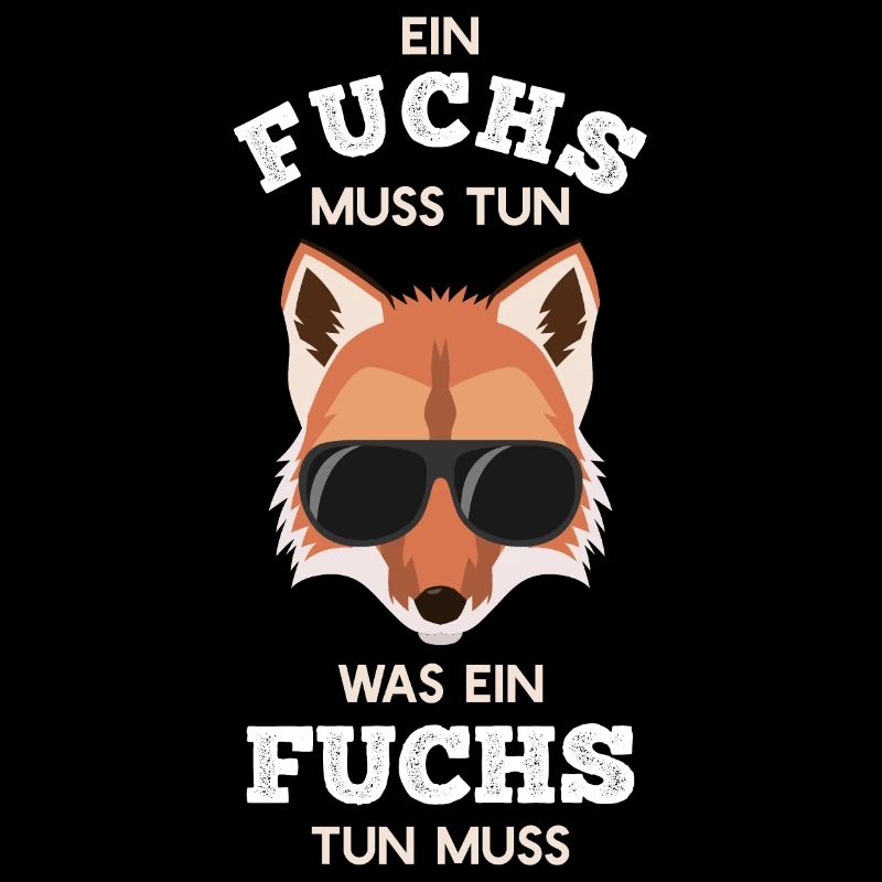 Cooler Fuchs mit Sonnenbrille Rotfuchs
