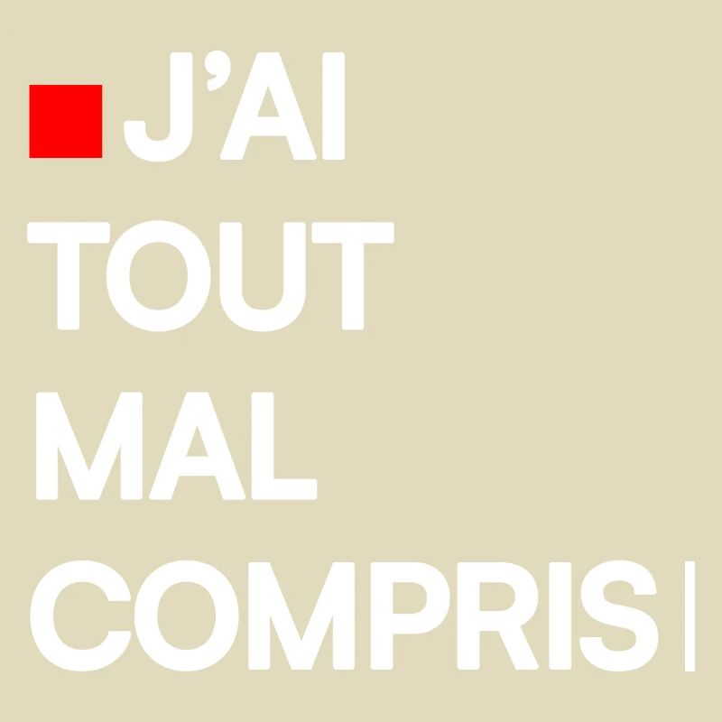 J’AI TOUT MAL COMPRIS | Humour autodérision