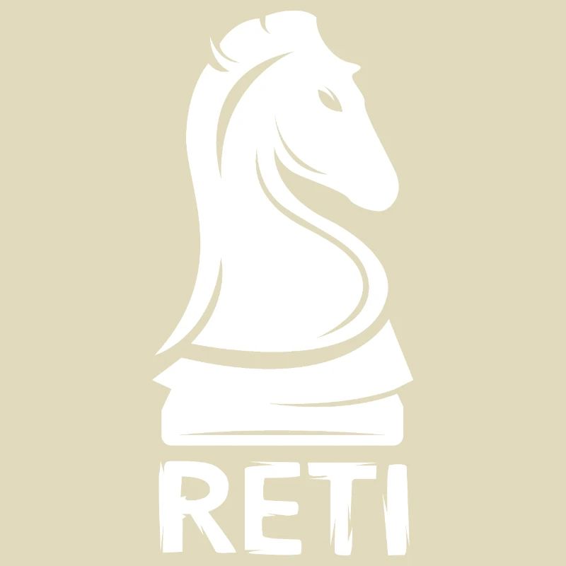 Chevalier d’ouverture d’échecs Reti - Logo du cheval d’échecs