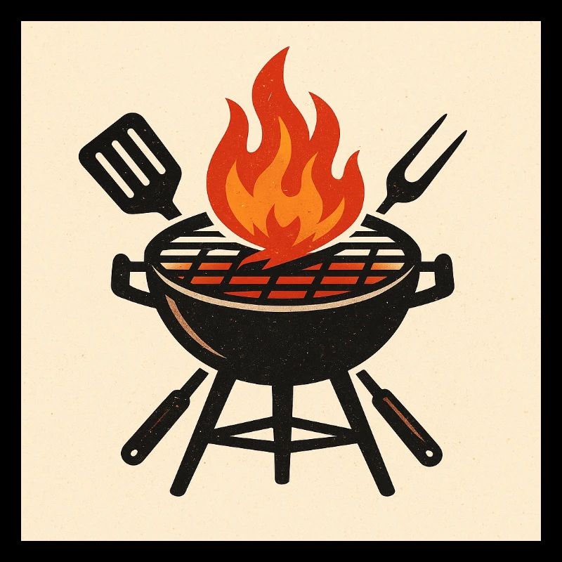 Fiery barbecue evening