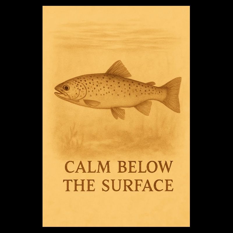 Calm Below the Surface Trout Print