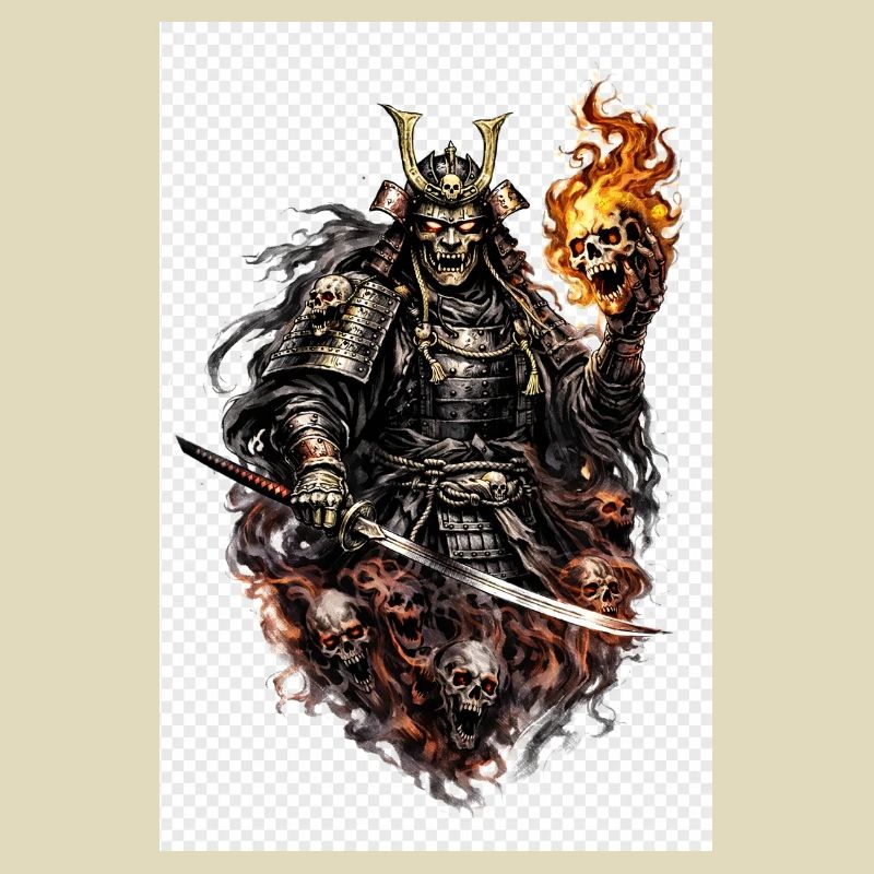 Flammenschädel-Samurai