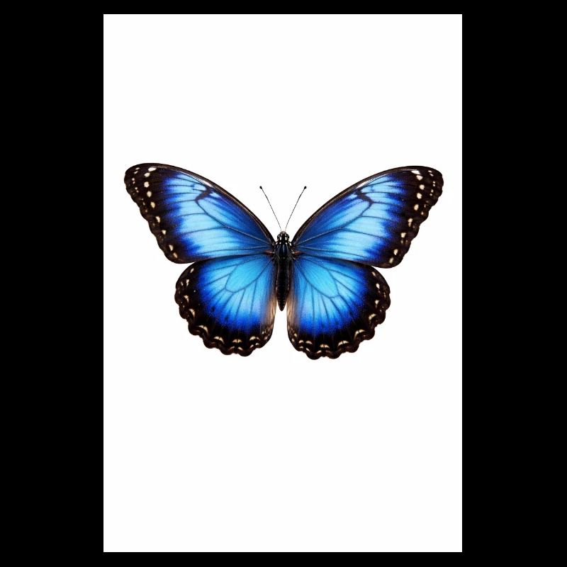 Ailes de papillon bleu