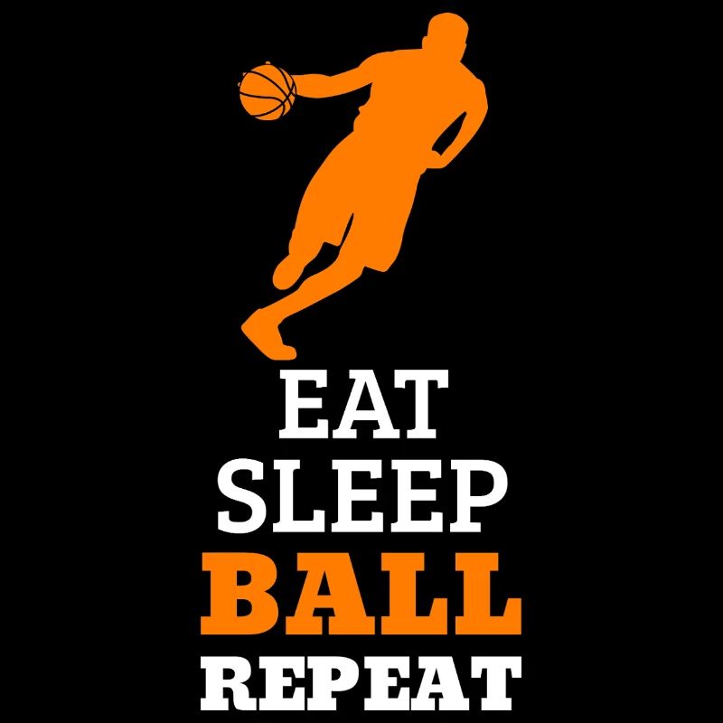 Eat. Sleep. Ball. Repeat. – Orange Design