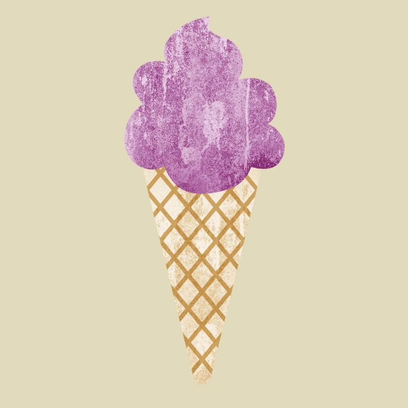 Eiscreme Icecream Eis Waffel Eiskrem Eisdiele lila