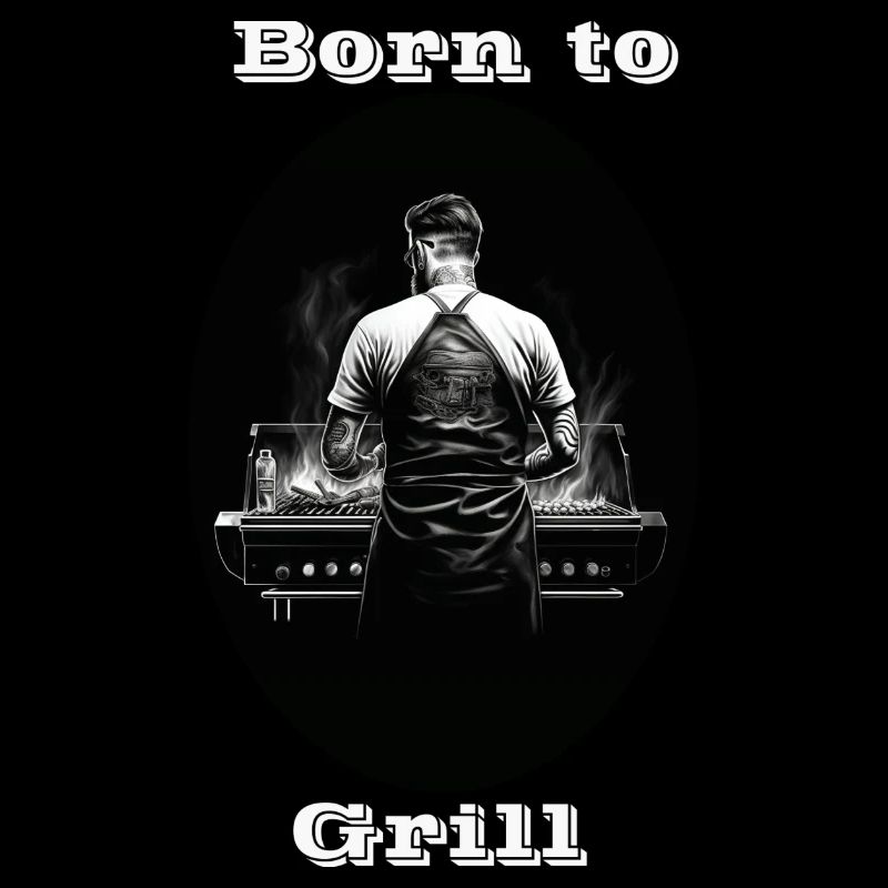 Born to Grill weiß