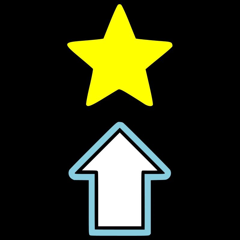 Stern Pfeil Comic Symbol