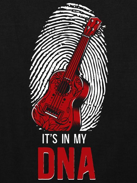 Hawaiian Ukulele Uke Fingerprint