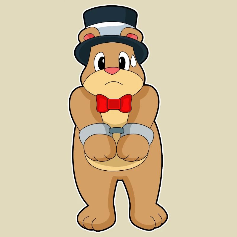 Bear Groom Menottes Mariage