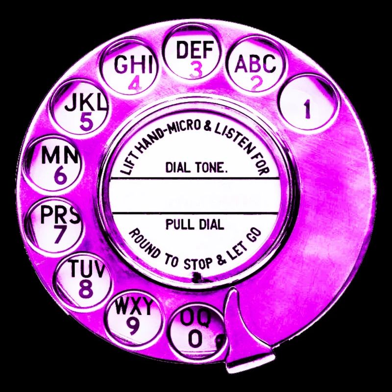 Vintage Rotary Telefon Wählscheibe Retro