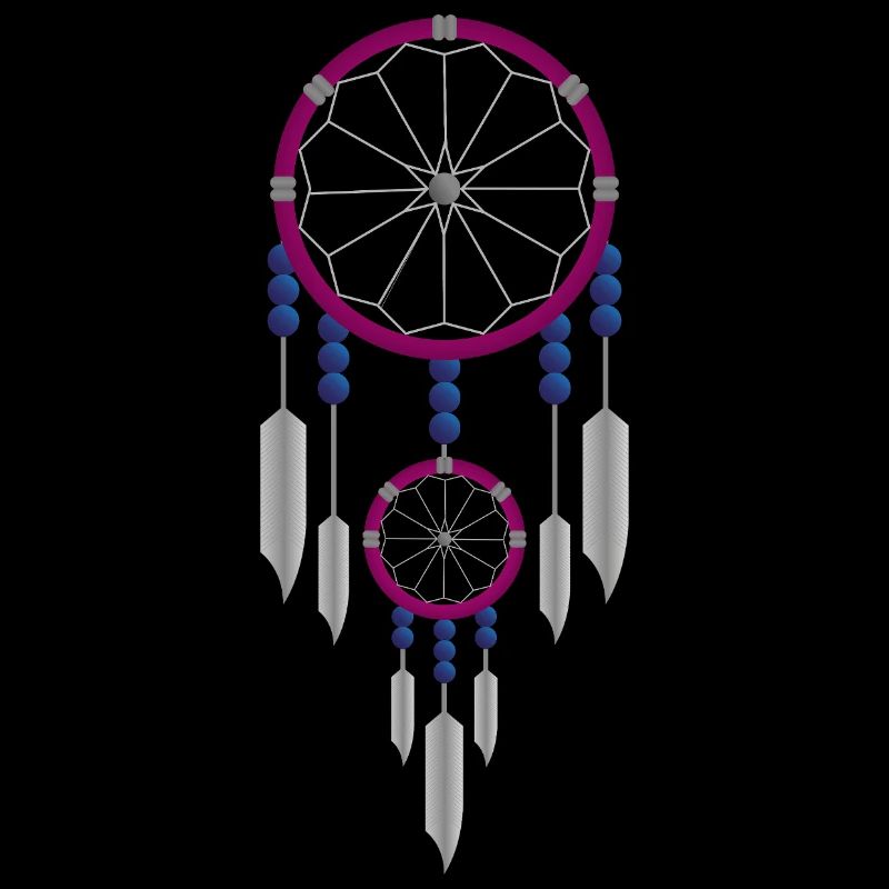 Attrape-rêves violet et bleu