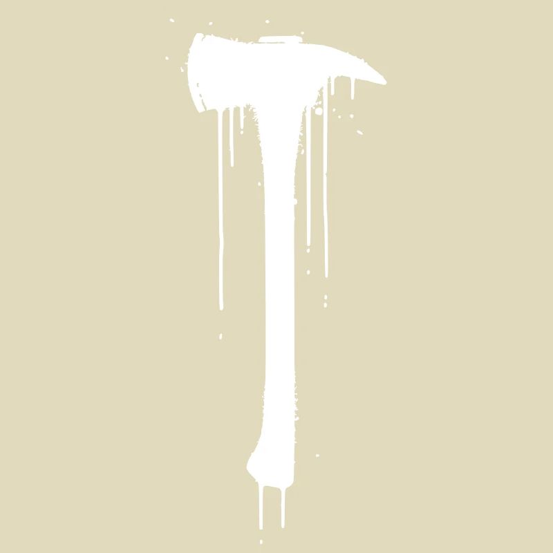 Fire Brigade Axe Graffiti Drop Vector