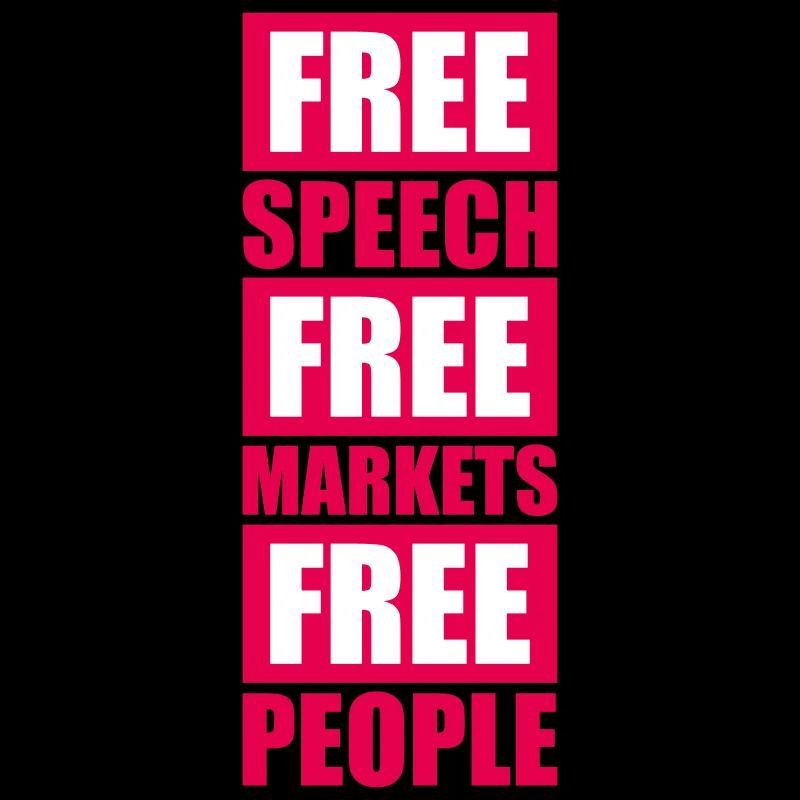 Marché de la liberté d’expression Peuple Libertarian Freedom Logo