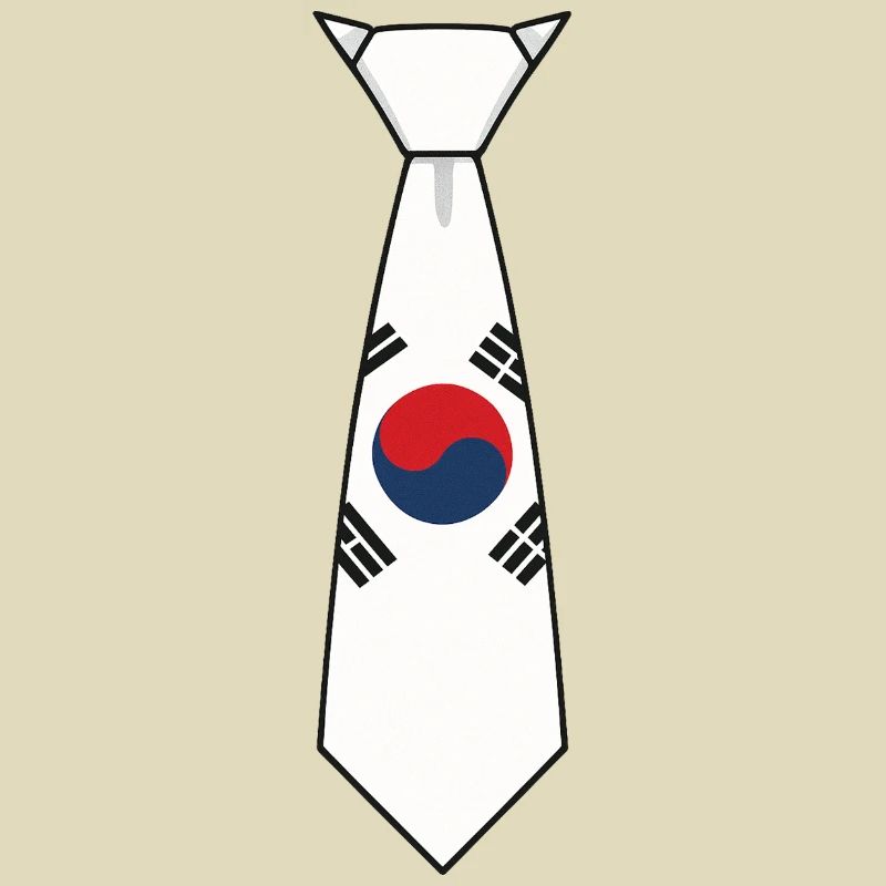Cravate sud-coréenne – Conception du drapeau