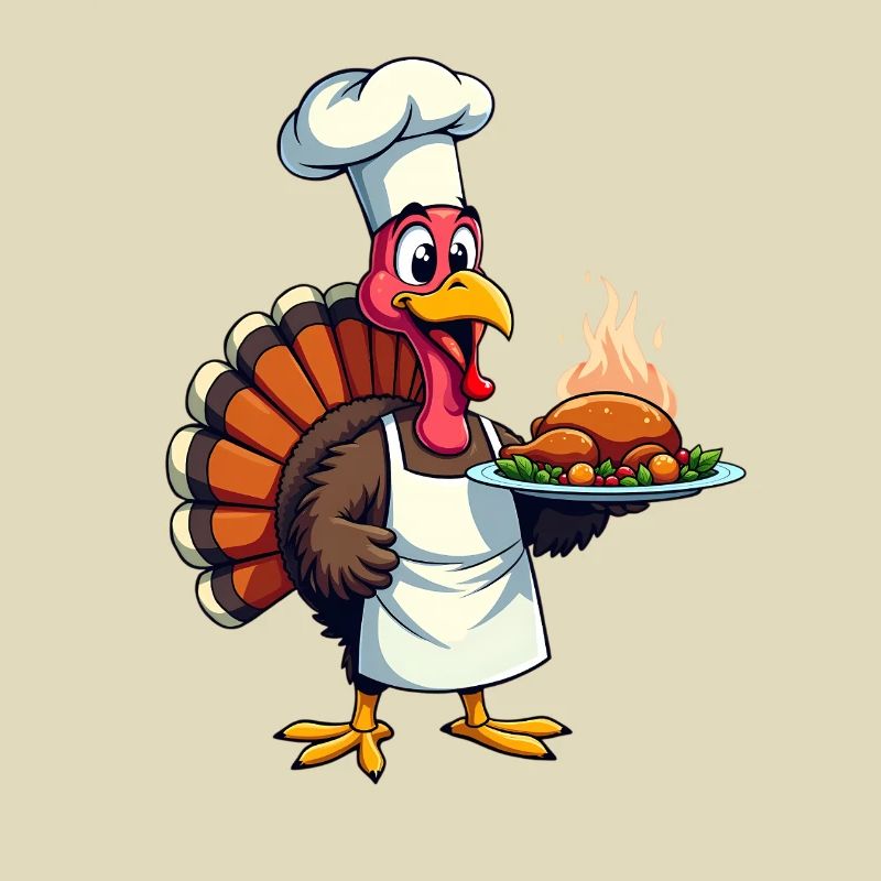 Cuisinier de dinde de Thanksgiving Thanksgiving
