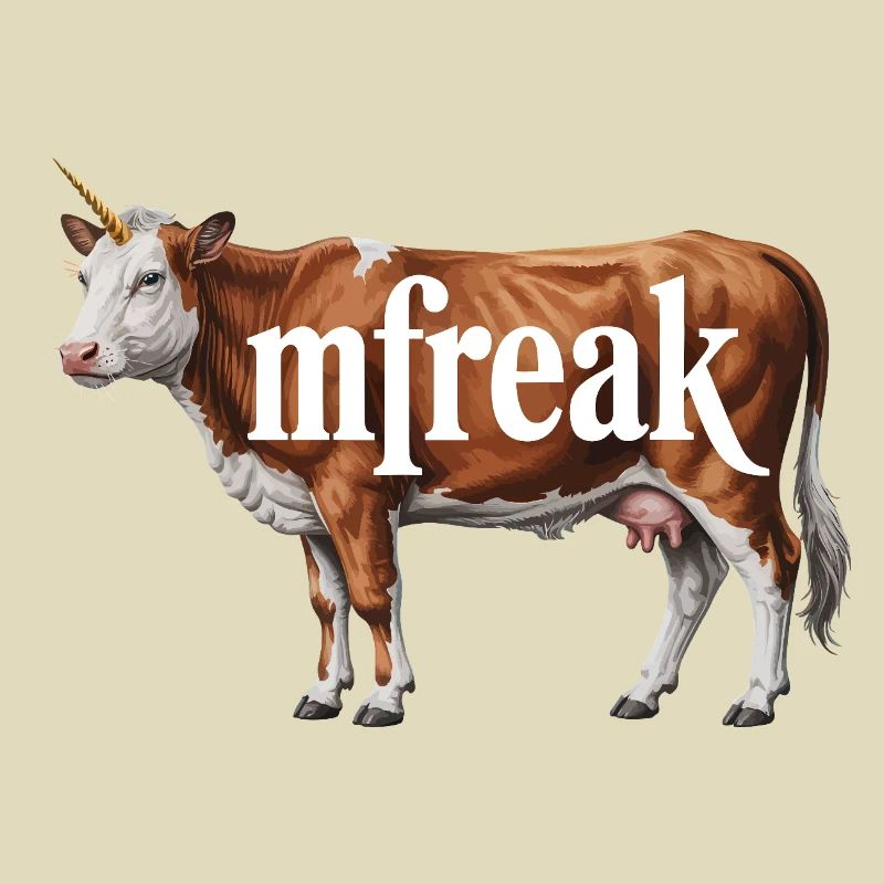 Typographie de vache étrange Tee