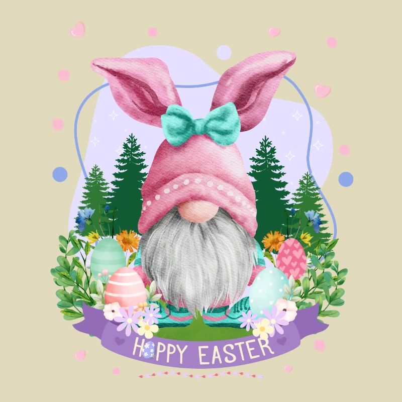 Hoppy Gnome Easter - Easter Gift Idea