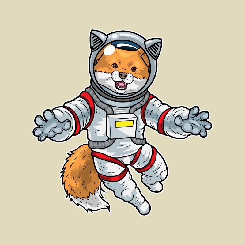Fox Astronaut Space