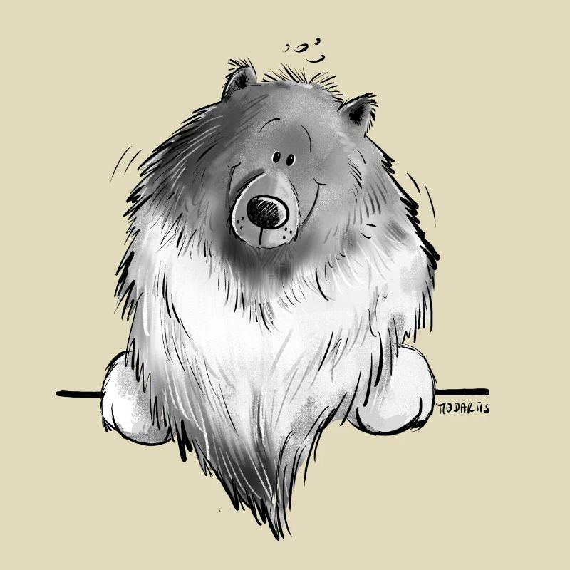 Funny Wolfsspitz I Comic Dog Gift