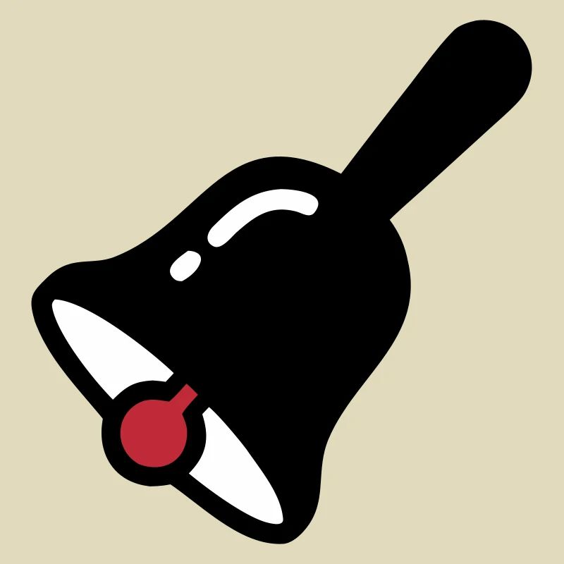 School Bell Ring Break Retro