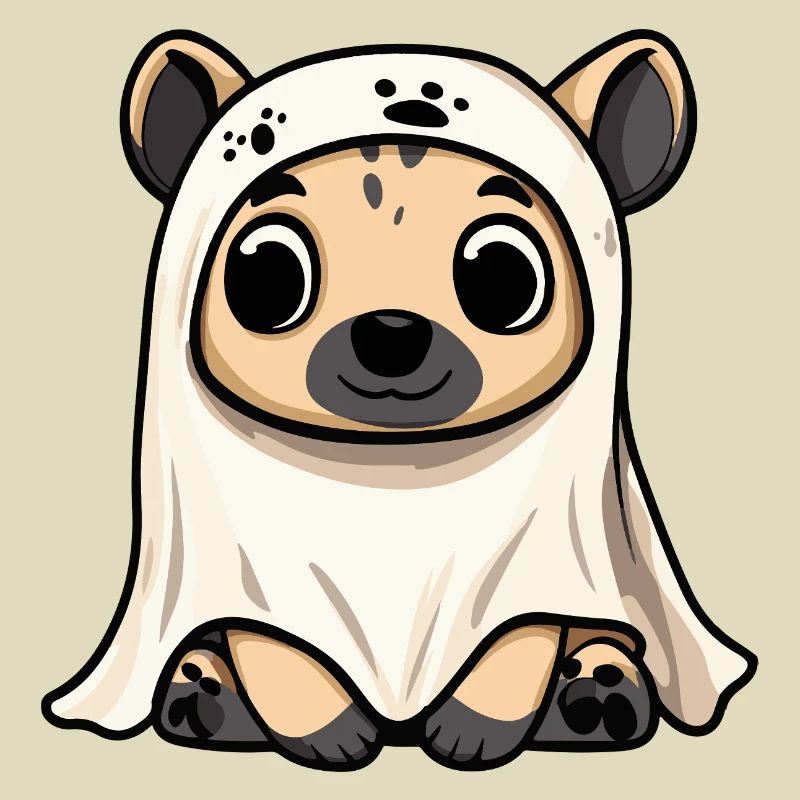 Hyäne Halloween Geist