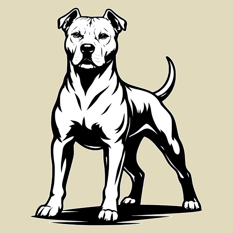 Pitbull in stolzer Pose
