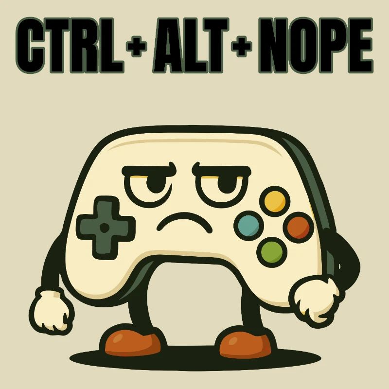 CTRL ALT NOPE Controller Meme