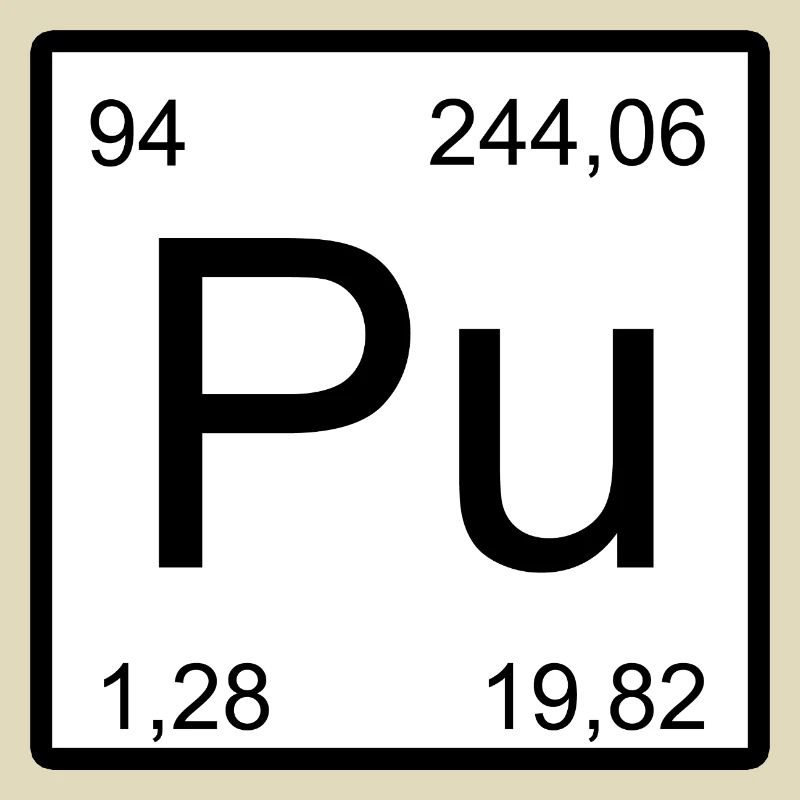Pu Plutonium Element Design