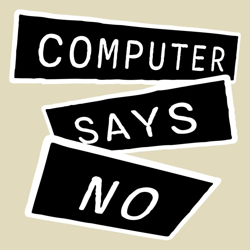 L’ordinateur dit pas de technique drôle de nerd programmeur