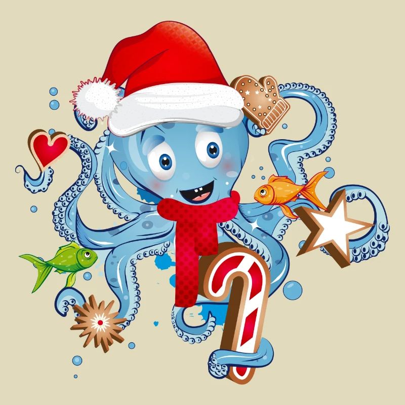 Octopus s’amuse et des biscuits pour Noël