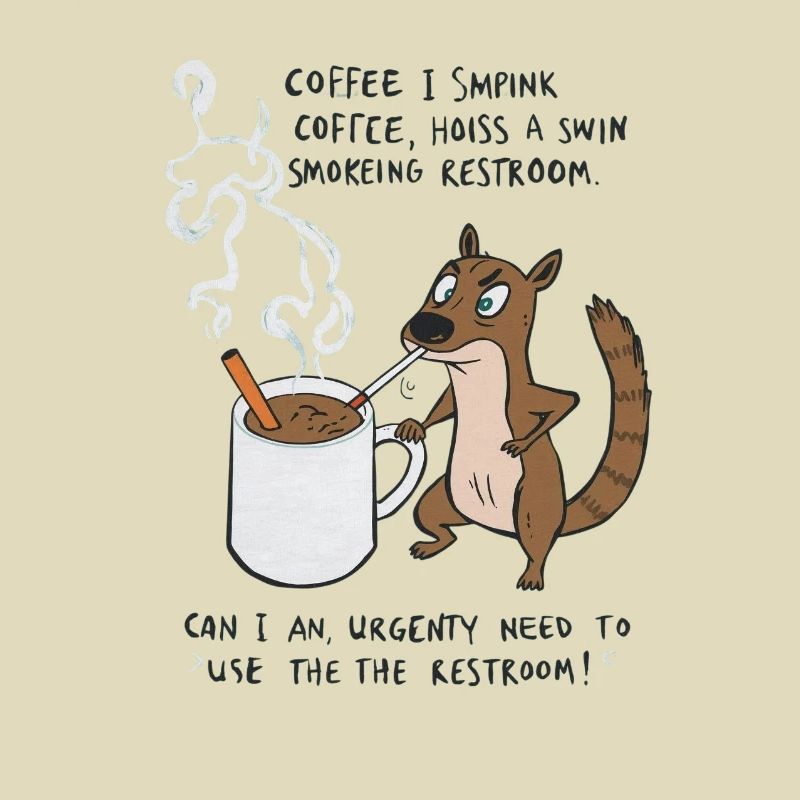 Kaffee Notfall Beutier Eichhörnchen Kippe 