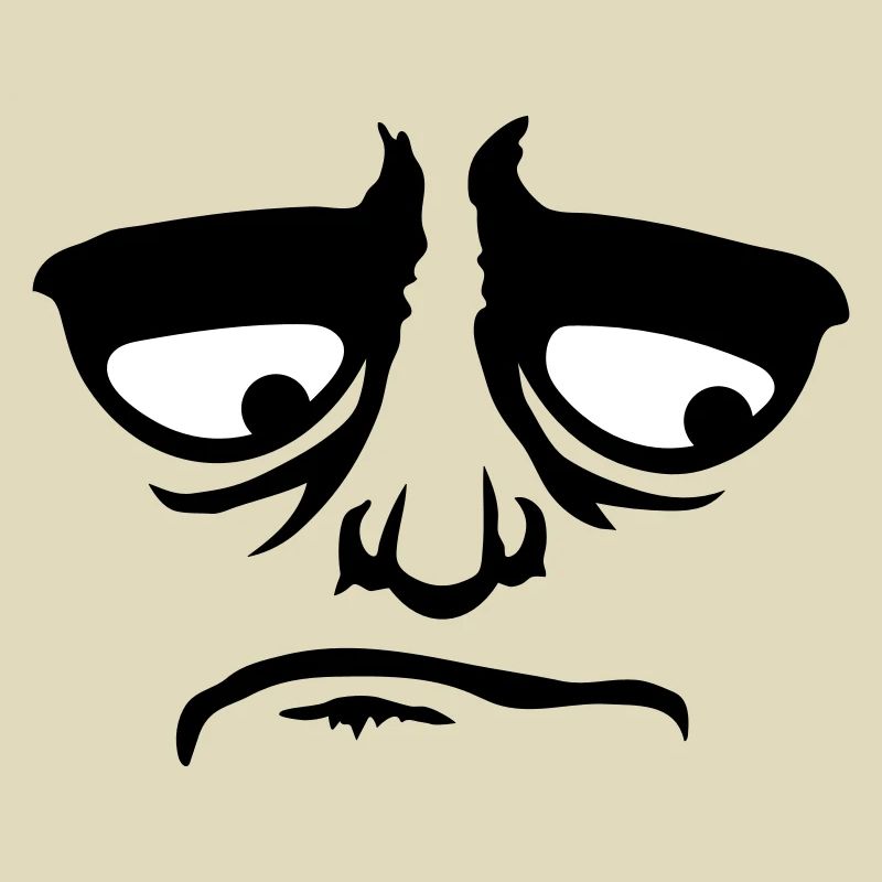 Grumpy sad disappointed face funny
