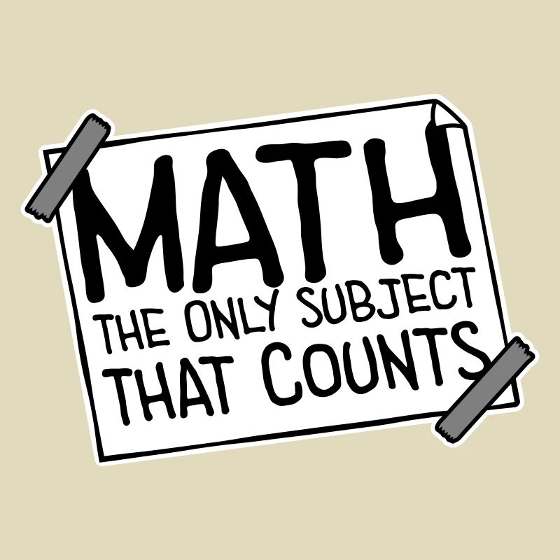 Math The Only Subject That Counts Nerd Mathe Logo